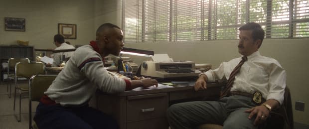 Dyllón Burnside as Ronald Flowers and Matt Cordova as Detective Rauss in "DAHMER - Monster: The Jeffrey Dahmer Story" on Netflix<p>Netflix</p>