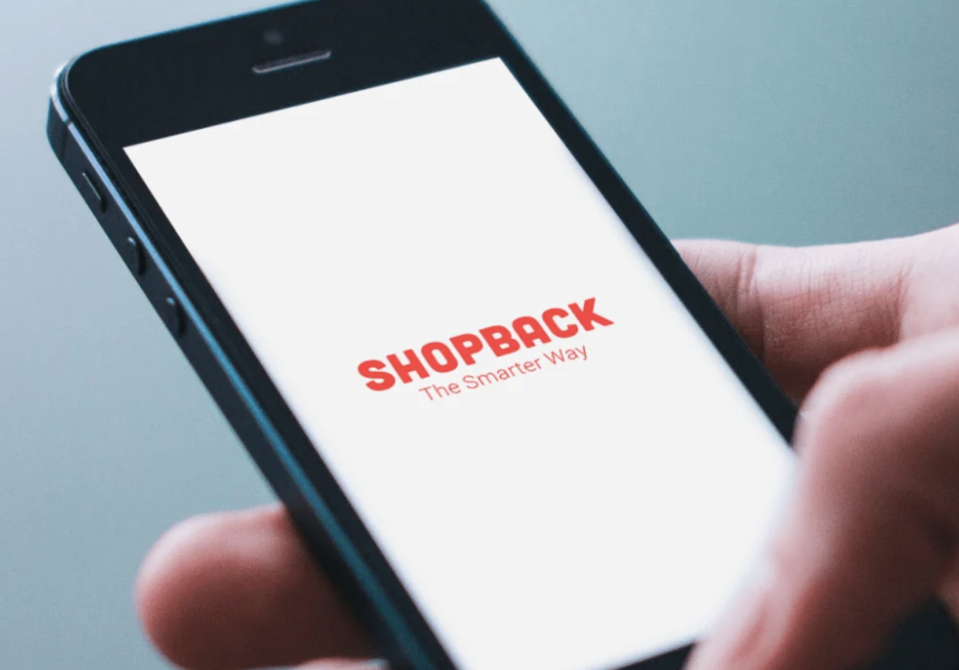 A smartphone displaying the ShopBack app.