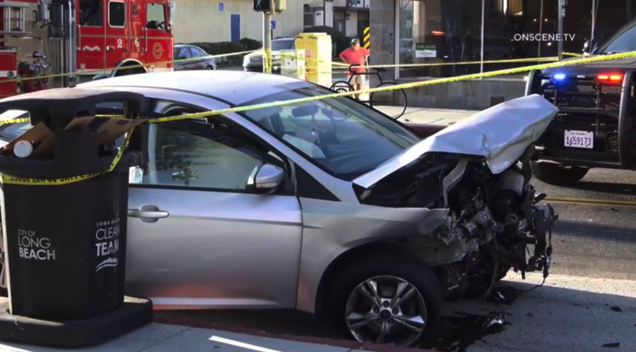 Long Beach pursuit crash