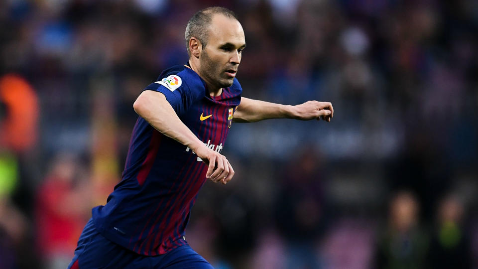 Pep talk: Former Barcelona midfielder Andres Iniesta is wanted by Manchester City and a deal is being discussed