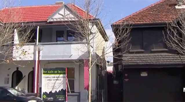 Ben Napier fell from the roof of the building on the left, with Jack Rabbit Slim's nightclub on the right. Source: 7 News