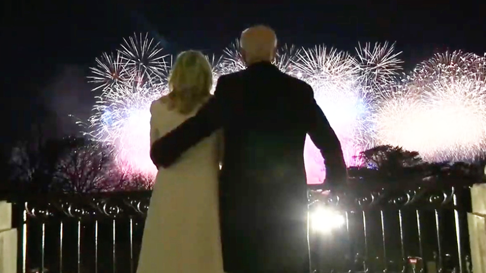 Dr Jill Biden, Joe Biden Celebrate America fireworks