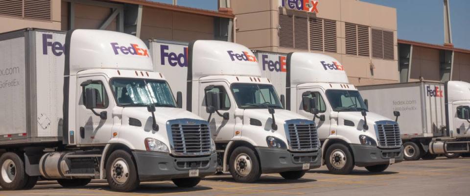 FedEx trucks