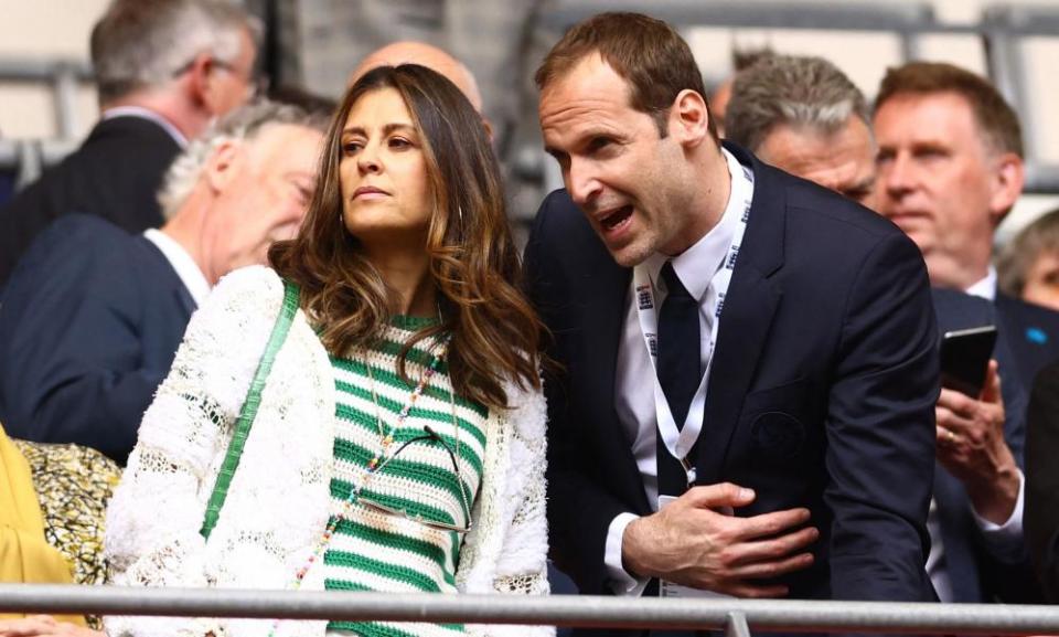 Marina Granovskaia with Petr Cech before Chelsea’s FA Cup semi-final win over Crystal Palace in April.