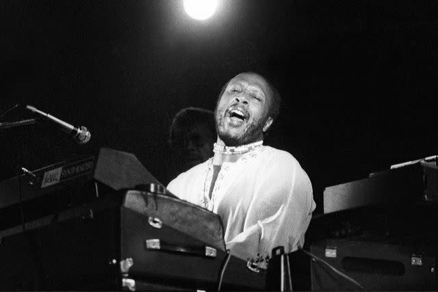 <p>Tom Copi/Michael Ochs Archive/Getty</p> Les McCann performing at Newport Jazz Festival in 1974