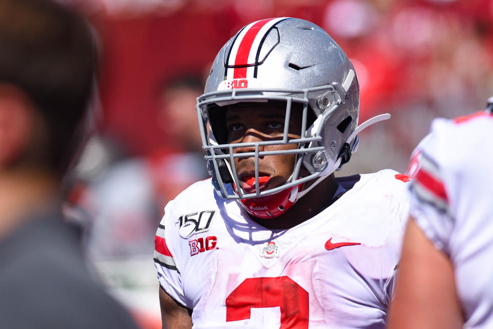 Ohio State RB J.K. Dobbins could have a breakout game up in Lincoln. (Getty Images)