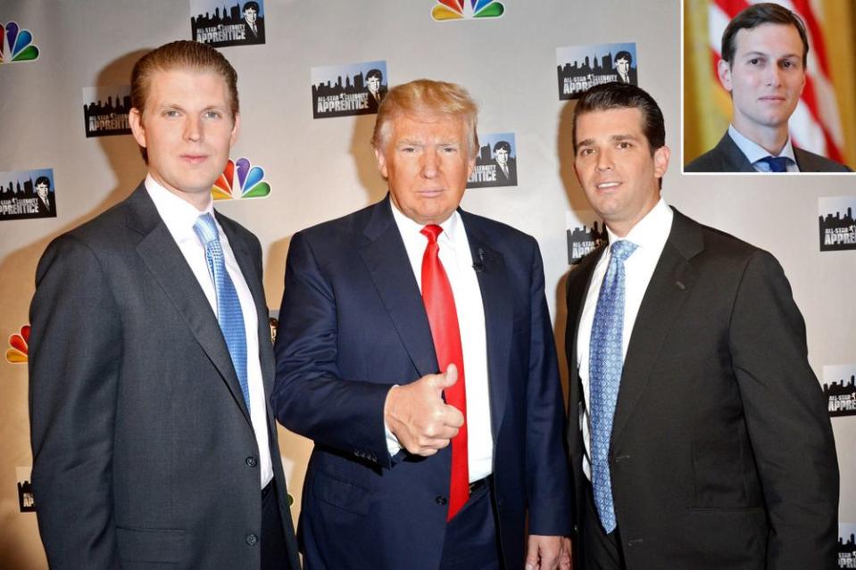 Eric Trump, Donald Trump, and Donald Trump Jr.