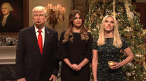 The Black Widow star — who married SNL's Colin Jost in October 2020 — appeared in a December 2017 episode, playing Ivanka Trump during a cold open about the White House Christmas celebrations.