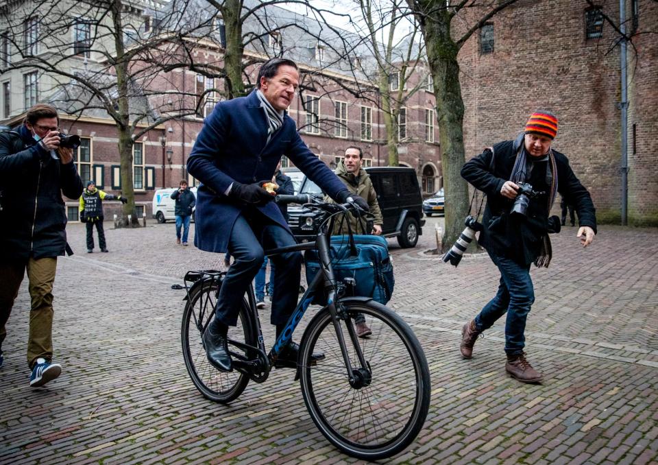 Le Premier ministre néerlandais Mark Rutte, en janvier 2021. - Remko de Waal / ANP / AFP