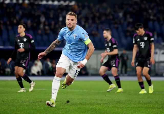 Lazio 1 0 Bayern Munich Ciro Immobile penalty piles more pressure