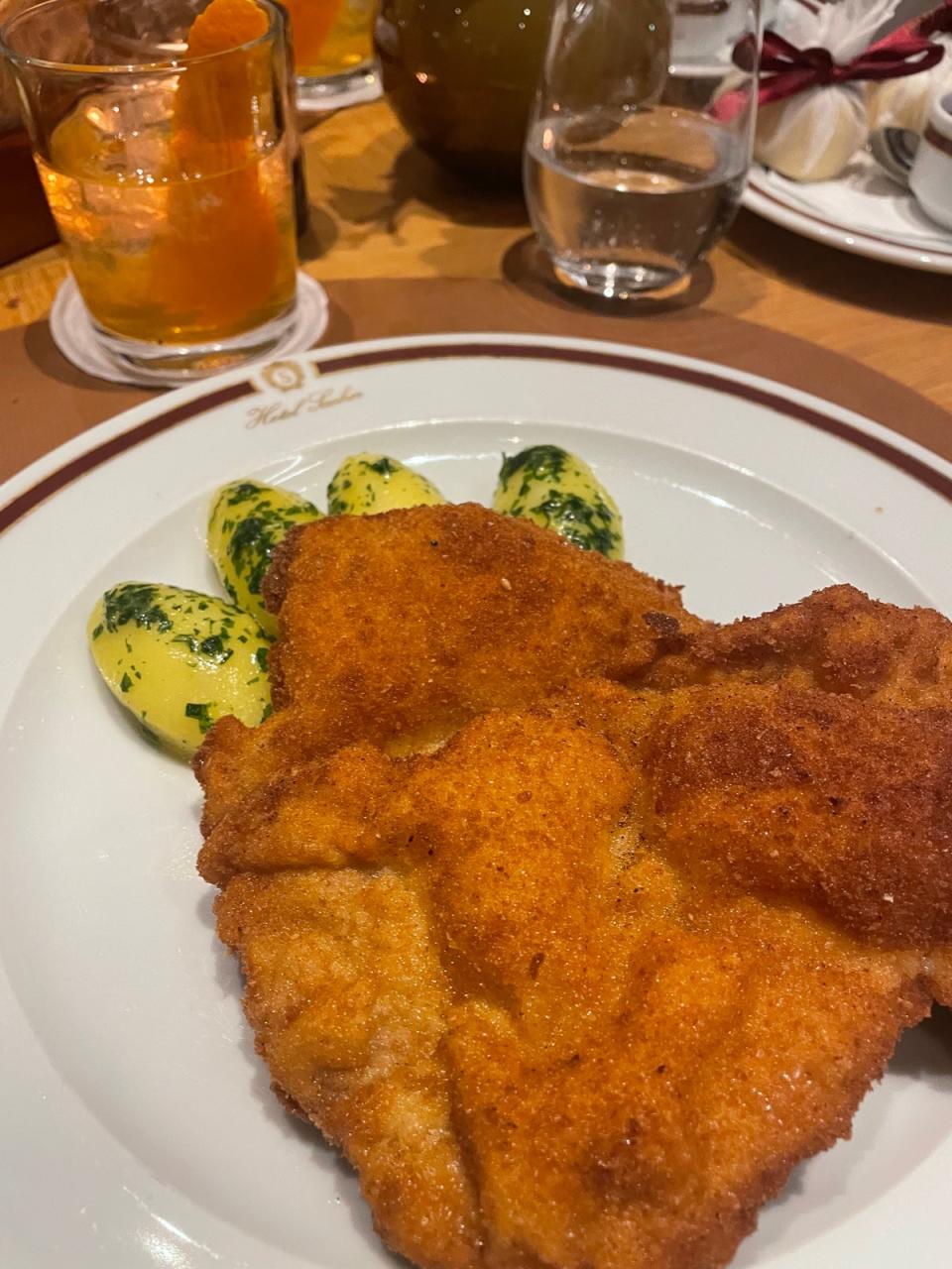 Sample traditional Austrian dishes such as the signature Wiener Schnitzel at Hotel Sacher Salzburg (Rachel Sharp)