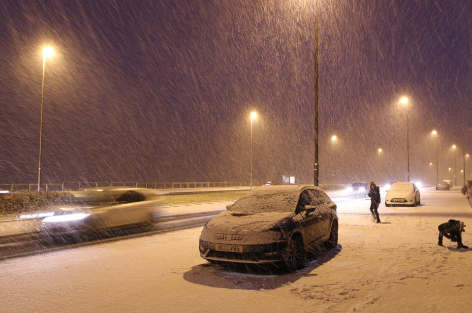 Heavy snowfall – Whitley Bay, Tyne and Wear