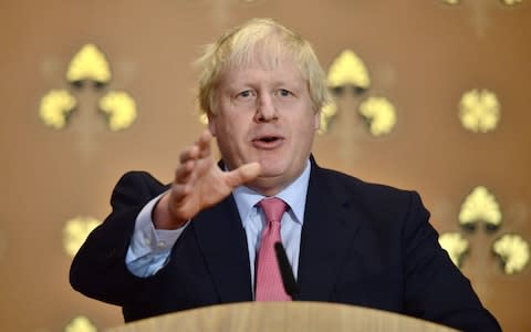 Foreign Secretary Boris Johnson predicted of his father's foray into reality TV: “I am sure he will do brilliantly." - Credit:  VICTORIA JONES/AFP