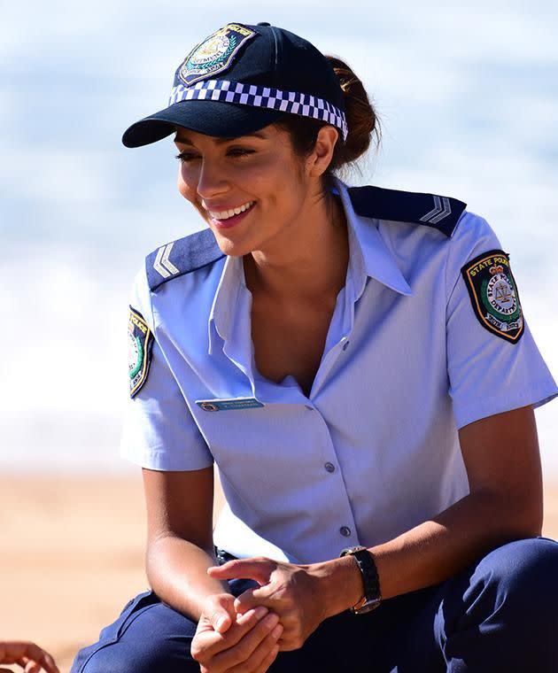 Pia plays cop Katarina Chapman in Home and Away.