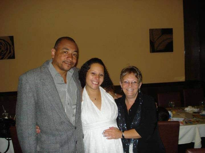 Rae Tyler, pictured here with her parents, was always smiling.