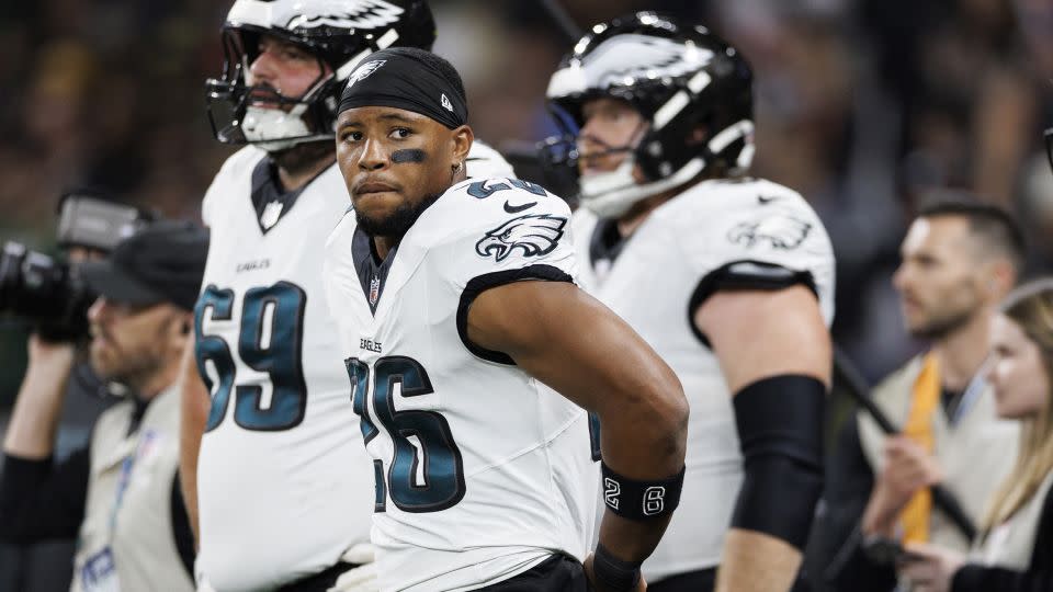 Barkley made his Eagles debut against the Packers. - Brooke Sutton/Getty Images