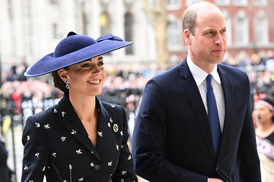 Catherine Princess of Wales and Prince William Commonwealth Day Service at Westminster Abbey