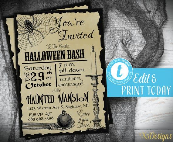 5) Spooky Invitations