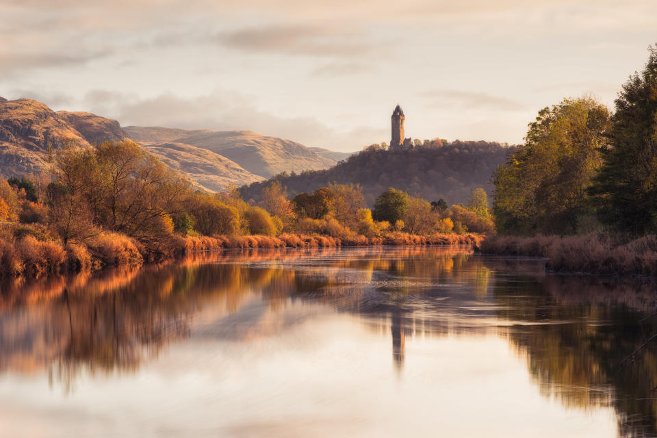 Graham Mackay was the Sunday Times Magazine Winner with this image of the Wallace Monument from the Banks of the Forth in Stirlingshire, Scotland.