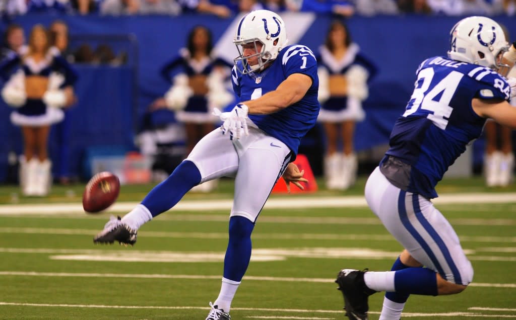 Former punter Pat McAfee reacts to Dolphins punt from Week 3 during 'MNF'  broadcast