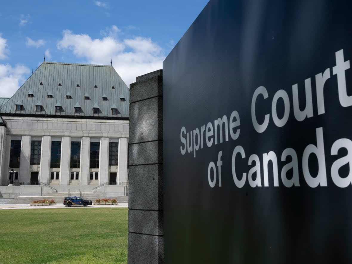 Supreme Court of Canada justices in Ottawa are weighing freedom of the press issues in Canadian Broadcasting Corporation, et al. vs. Aydin Coban, et al., which seeks to redress publication orders involving pretrial applications. (Adrian Wyld/The Canadian Press - image credit)