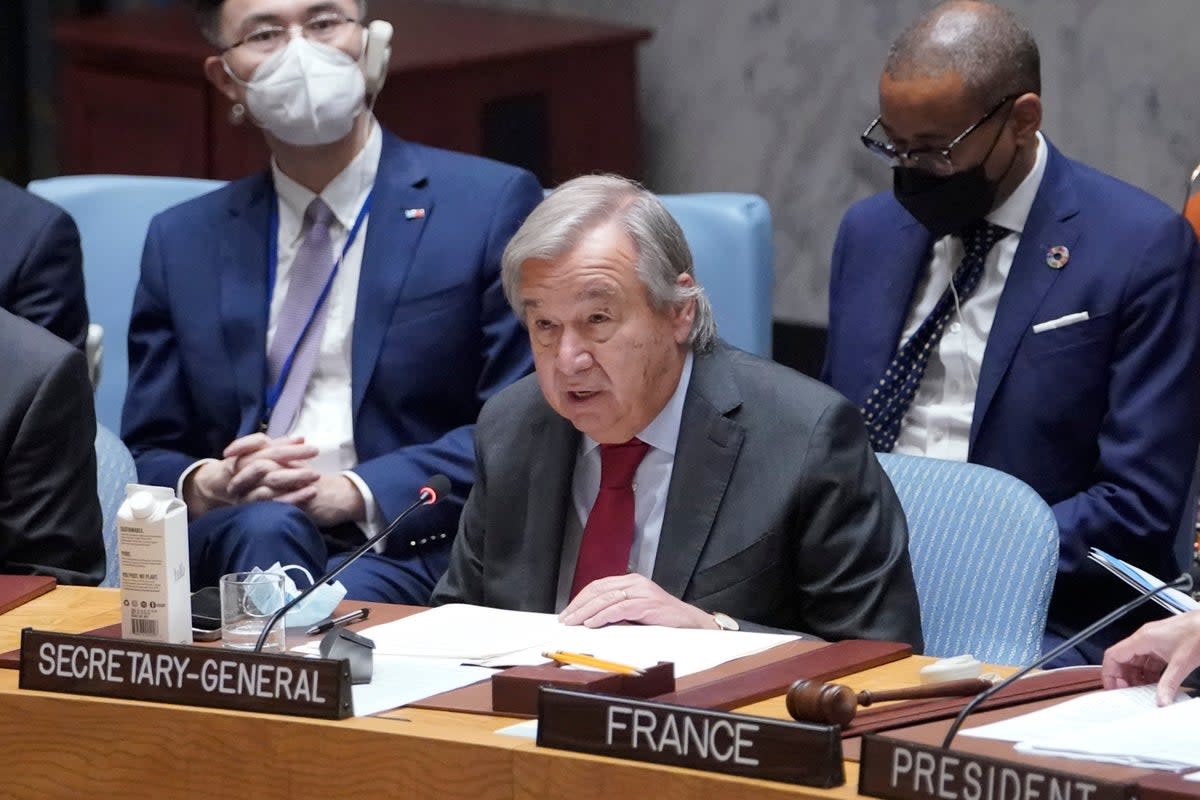 UN Secretary-General António Guterres supports the right to a healthy environment  (AP)