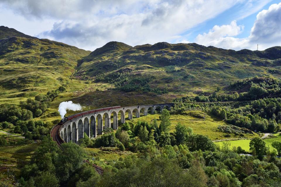 <p>Head for Scotland's jaw-dropping Highlands this summer for a magical ride on the Jacobite, aka the Hogwarts Express. </p><p>Star of the Harry Potter films, this spectacular steam train is the perfect way to see Scotland's wild, remote scenery as you make your way from Fort William to Mallaig and across the amazing Glenfinnan Viaduct.</p><p>Spend four days in Scotland with Prima and you'll enjoy a ride on the Jacobite and the incredible Falkirk Wheel, as well as a Loch Katrine cruise from £1,195 per person.</p><p><strong>When? </strong>June, July and August 2021</p><p><a class="link " href="https://www.primaholidays.co.uk/tours/scotland-highlands-steam-train-jacobite" rel="nofollow noopener" target="_blank" data-ylk="slk:FIND OUT MORE;elm:context_link;itc:0;sec:content-canvas">FIND OUT MORE</a></p><p><strong>We want to help you plan your next getaway with the experts. <a href="https://hearst.emsecure.net/optiext/optiextension.dll?ID=iJB5XQ9hbysIihBPVSR1SDFHDwOevp5cB7mtotiL0TWlZ15eC%2BWQWXYp3HVN6xoPbvNGcYnocErOiJ" rel="nofollow noopener" target="_blank" data-ylk="slk:Sign up;elm:context_link;itc:0;sec:content-canvas" class="link ">Sign up</a> to hear about our favourite financially protected escapes and bucket list adventures.</strong></p><p><a class="link " href="https://hearst.emsecure.net/optiext/optiextension.dll?ID=iJB5XQ9hbysIihBPVSR1SDFHDwOevp5cB7mtotiL0TWlZ15eC%2BWQWXYp3HVN6xoPbvNGcYnocErOiJ" rel="nofollow noopener" target="_blank" data-ylk="slk:SIGN UP;elm:context_link;itc:0;sec:content-canvas">SIGN UP</a></p>