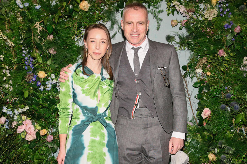 Rickie De Sole and Thom Browne at Nordstrom NYC’s NYFW party. - Credit: Matteo Prandoni/BFA