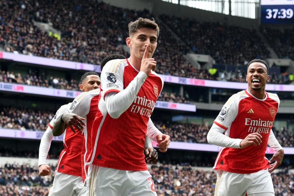 Kai Havertz has kept Gabriel Jesus out the team (Arsenal FC via Getty Images)