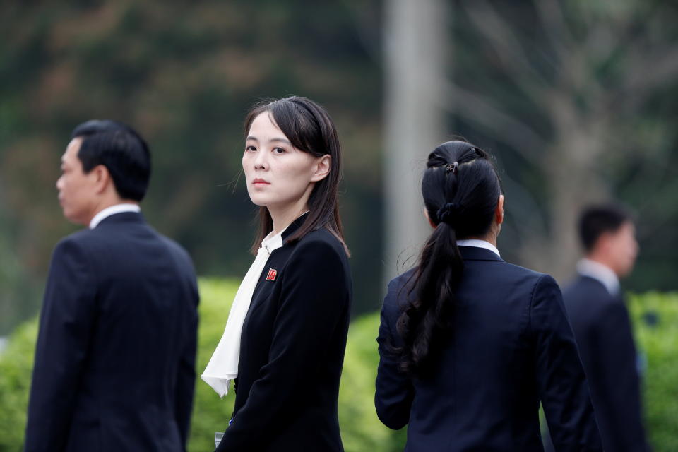 Kim Yo Jong, sister of North Korea's leader Kim Jong Un, makes her presence known.