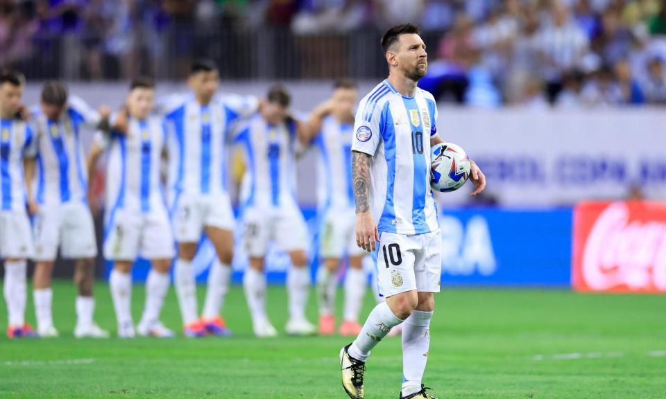 <span>Argentina’s win over Ecuador in the quarter-finals went straight to penalties after 90 minutes. </span><span>Photograph: Buda Mendes/Getty Images</span>