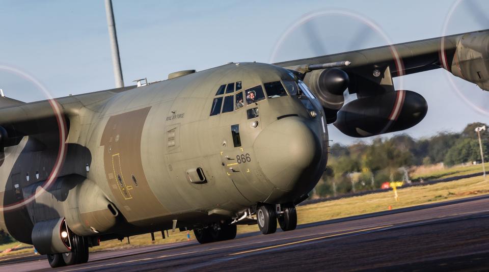 A U.K. Royal Air Force C-130J Hercules. <em>Crown Copyright</em>