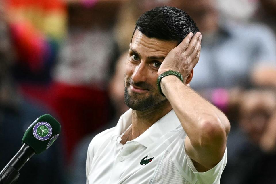 It means Novak Djokovic receives a walkover to the semi-finals (AFP via Getty Images)