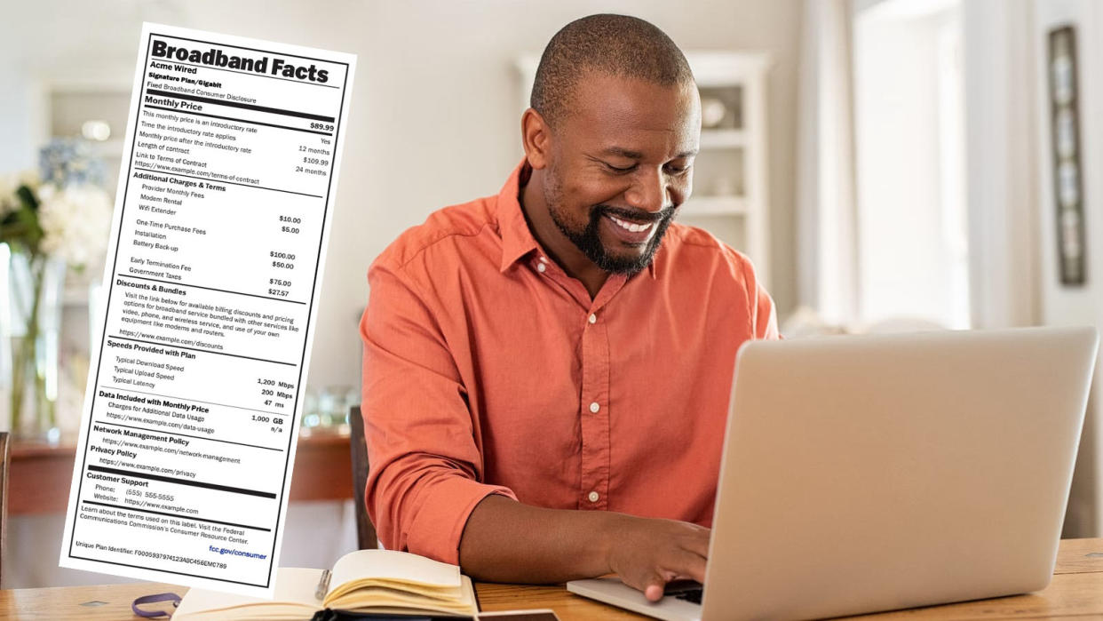  FCC internet nutrition label. 