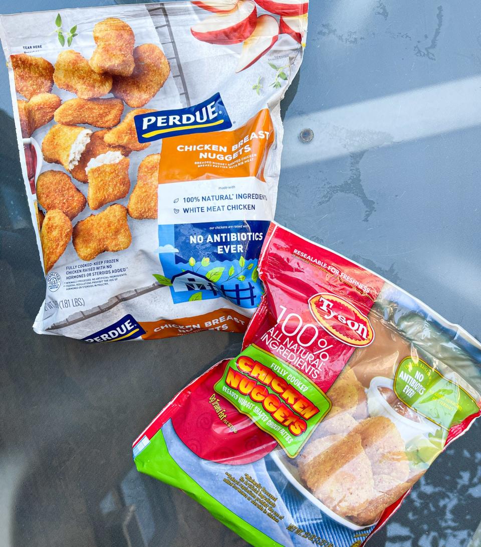 • Perdue Chicken Breast Nuggets• Tyson Chicken Nuggets