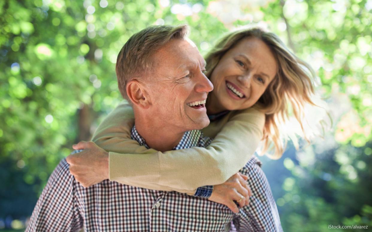 happy older couple