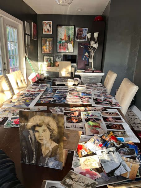 PHOTO: Photos being dried out after Hurricane Ian cover Krista Kowalcyzk's home in Fort Myers, Florida. (Courtesy of Impressions Photography)