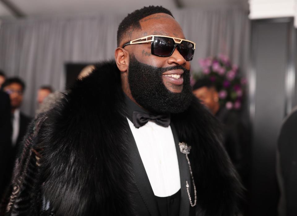 Recording artist Rick Ross attends the 60th Annual GRAMMY Awards at Madison Square Garden on January 28, 2018 in New York City.