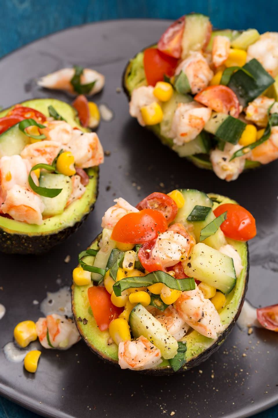 Shrimp Salad Stuffed Avocados