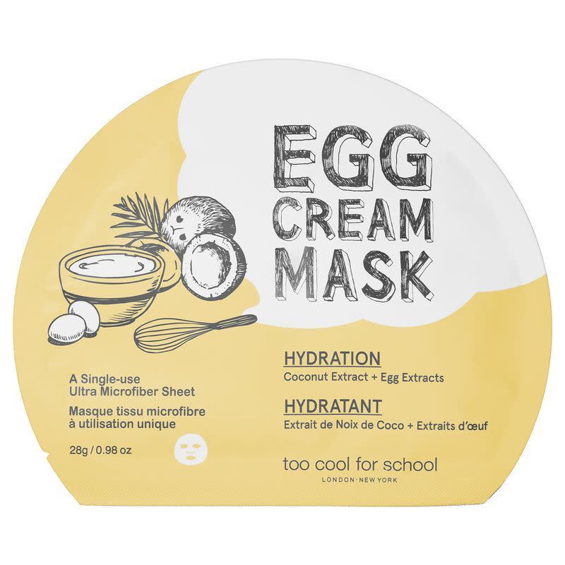 14) Egg Cream Sheet Mask