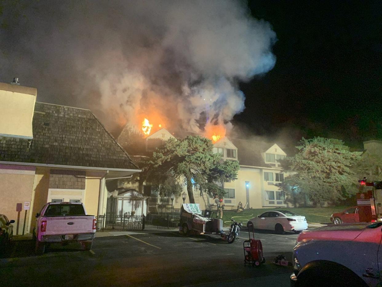 A fire at the Valley West Inn on Westown Parkway in West Des Moines in 2021 injured six people and hospitalized two other people.