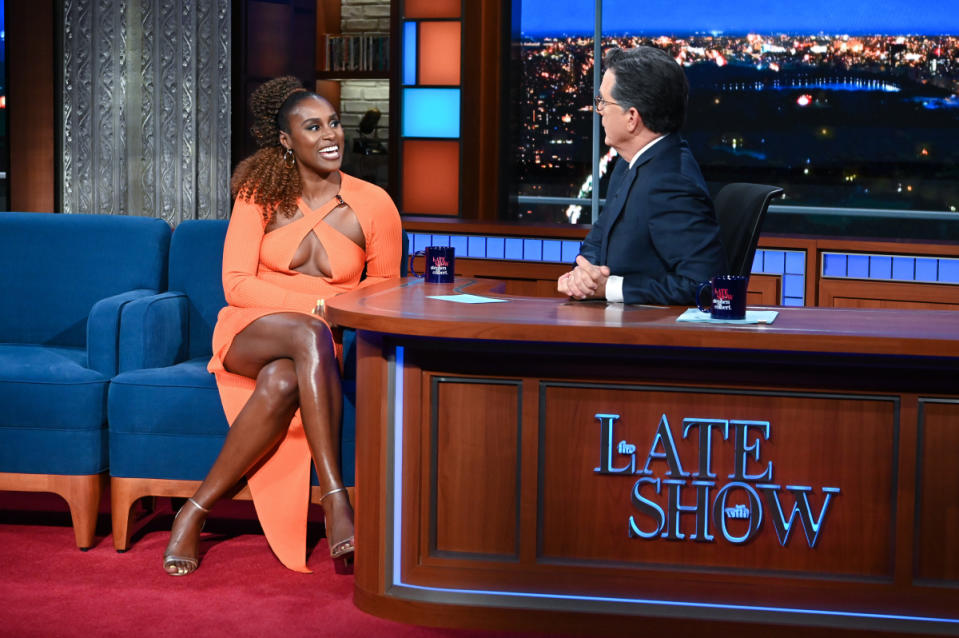 Issa Rae appears on “The Late Show with Stephen Colbert.” - Credit: Scott Kowalchyk/CBS