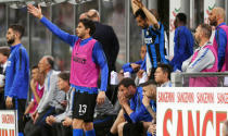 Soccer Football - Serie A - Inter Milan v Empoli - San Siro, Milan, Italy - May 26, 2019 Inter Milan's Andrea Ranocchia reacts from the sideline REUTERS/Alberto Lingria