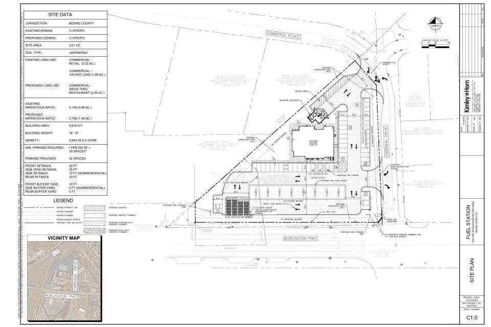 A proposed Wawa in Florence is facing a major challenge because of traffic concerns at Burlington Pike and Cardinal Drive.