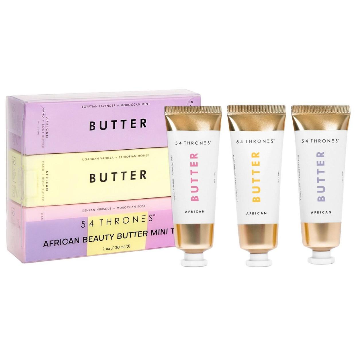 <p><a href="https://go.redirectingat.com?id=74968X1596630&url=https%3A%2F%2Fwww.sephora.com%2Fproduct%2F54-thrones-african-beauty-butter-mini-gift-set-P476418&sref=https%3A%2F%2Fwww.prevention.com%2Flife%2Fg36006863%2Fgifts-for-mom-from-daughter%2F" rel="nofollow noopener" target="_blank" data-ylk="slk:Shop Now;elm:context_link;itc:0;sec:content-canvas" class="link rapid-noclick-resp">Shop Now</a></p><p>African Beauty Butter Mini Gift Set</p><p>sephora.com</p><p>$29.00</p>