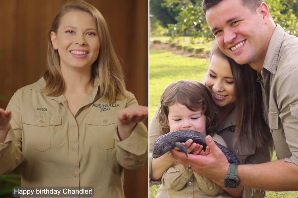 <p>Bindi Irwin/ Instagram</p> Bindi Irwin and Chandler Powell and their daughter Grace