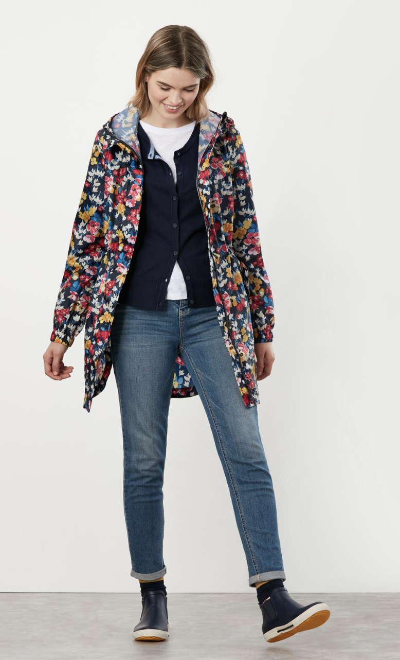 Joules' Golightly Waterproof Jacket comes in various prints and patterns.  (Joules)