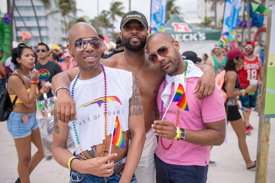 Thousands attend the Gay Pride Parae in Miami Beach, Florida