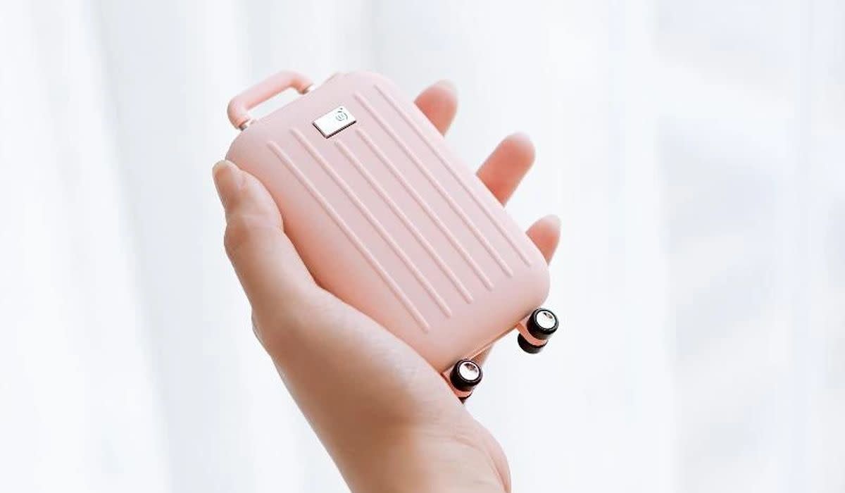 This cute little power bank is also a hand-warmer, making it the perfect carry-on. (See what I did there?) (Photo: Multitasky)