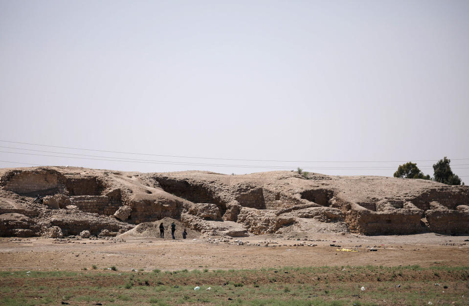 1,000-year-old Harqalah fortress ruin, west of Raqqa